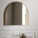 Gold Arched Overmantle Mirror - Holworth - Caspian House