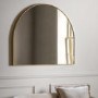 Gold Arched Overmantle Mirror - Holworth - Caspian House