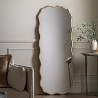 Wavy Edged Leaner Mirror - Sloane - Caspian House Wavy Edged Leaner Mirror - Sloane - Caspian House