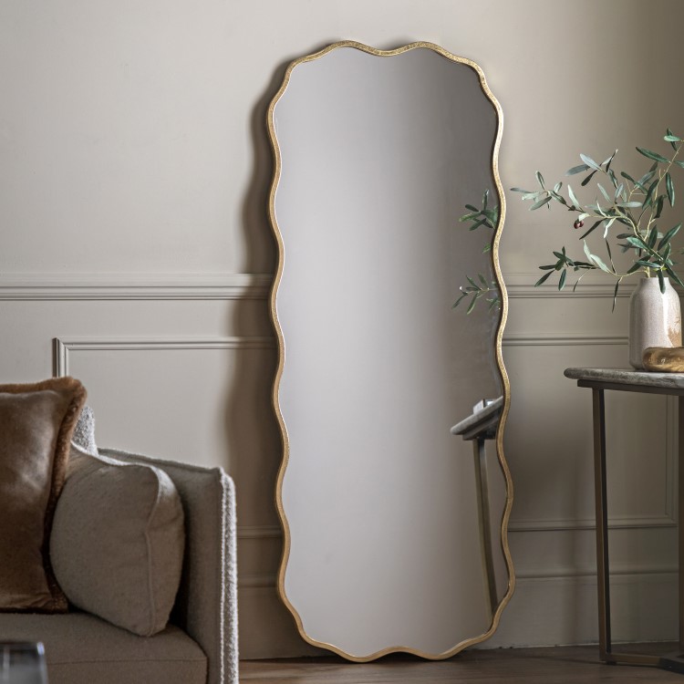 Round Wavy Edged Mirror - Sloane - Caspian House