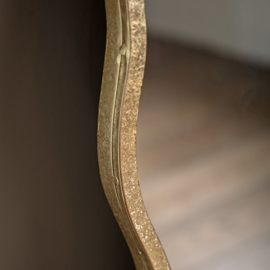 Wavy Edged Leaner Mirror - Sloane - Caspian House