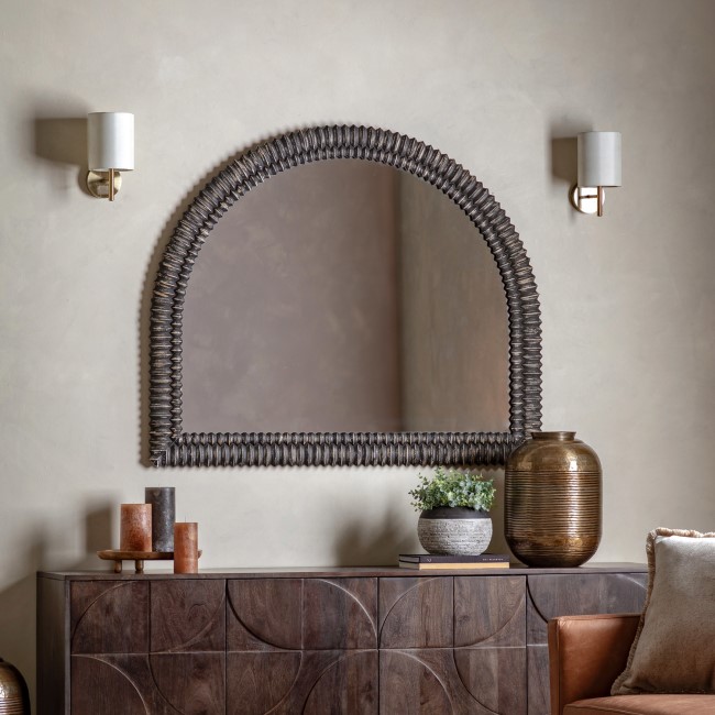 Semi-Circled Overmantel Mirror - Pimlico - Caspian House