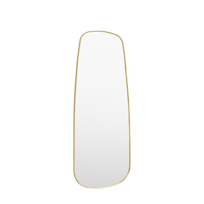 Gold Organic Shaped  Mirror - Holworth - Caspian House