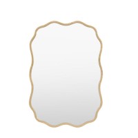 Gold Wavy Edged Mirror - Sloane - Caspian House