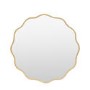 Round Gold Wavy Edged Mirror - Sloane - Caspian House