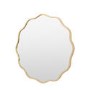 Round Gold Wavy Edged Mirror - Sloane - Caspian House