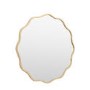 Round Gold Wavy Edged Mirror - Sloane - Caspian House