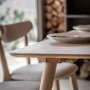 Large Oak Table -Seats 4 - Siya - Caspian House