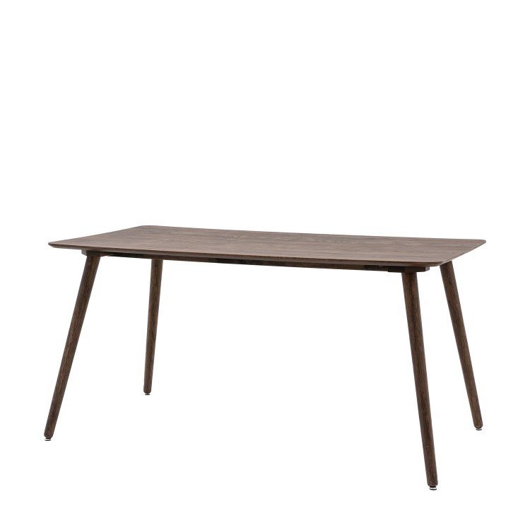 Large Smoked Oak Table - Siya - Caspian House