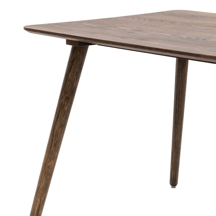 Large Smoked Oak Table - Siya - Caspian House