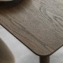 Large Smoked Oak Table - Siya - Caspian House