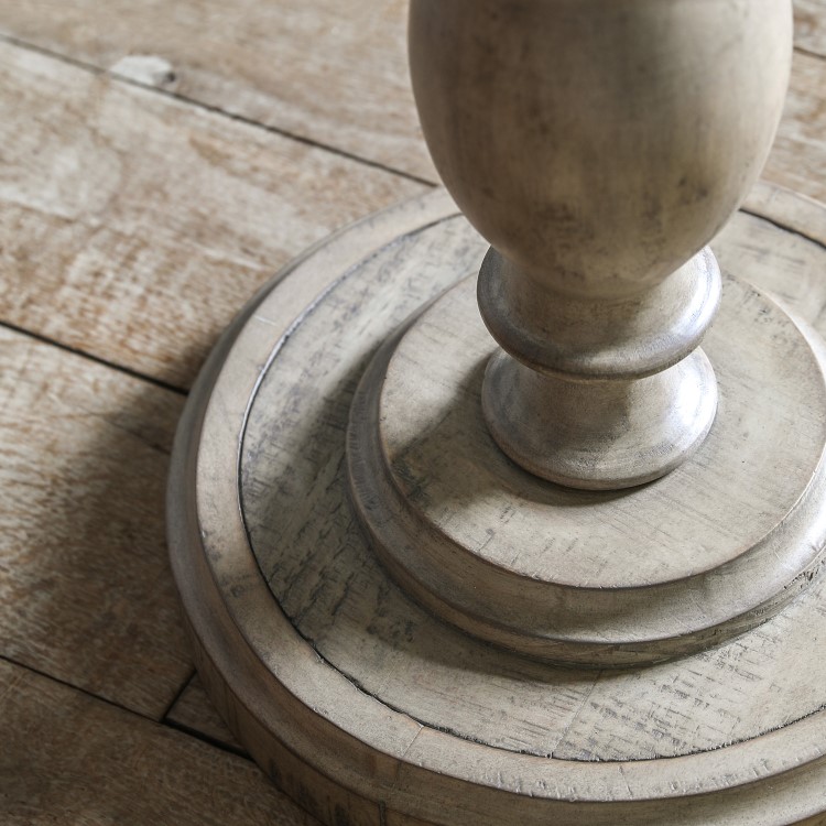 Rustic Round Side Table - Vancouver - Caspian House