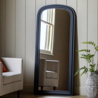 Black Arched Leaner Mirror - Sharewood - Caspian House