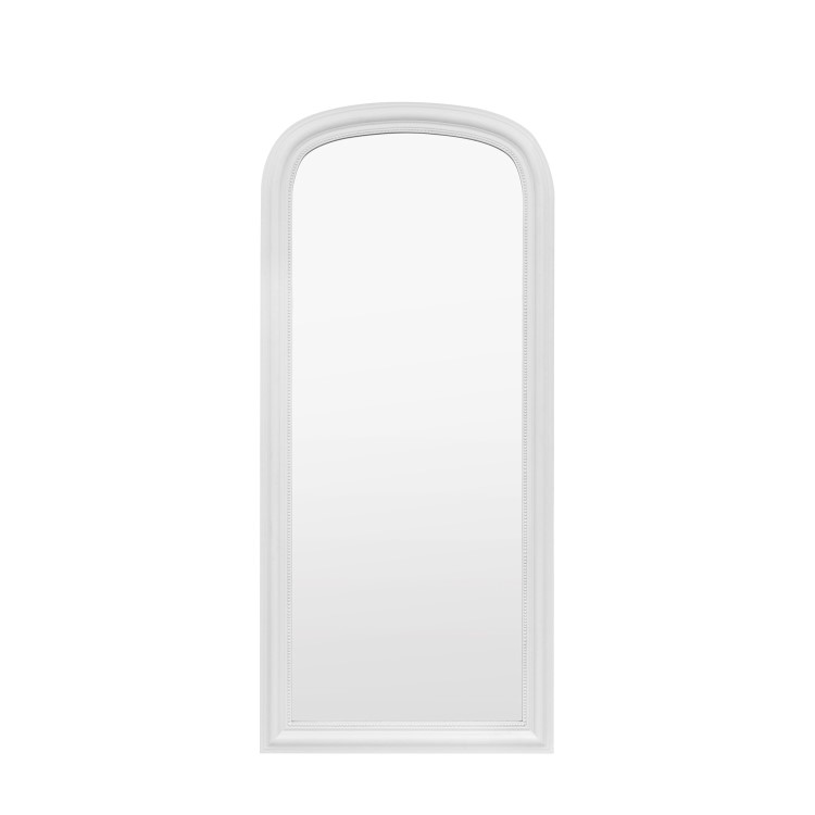 White Arched Leaner Mirror - Sharewood - Caspian House