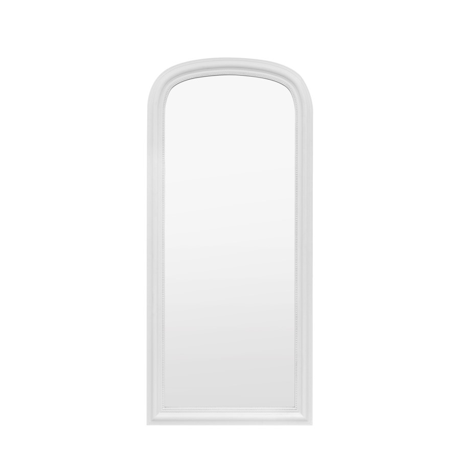 White Arched Leaner Mirror - Sharewood - Caspian House