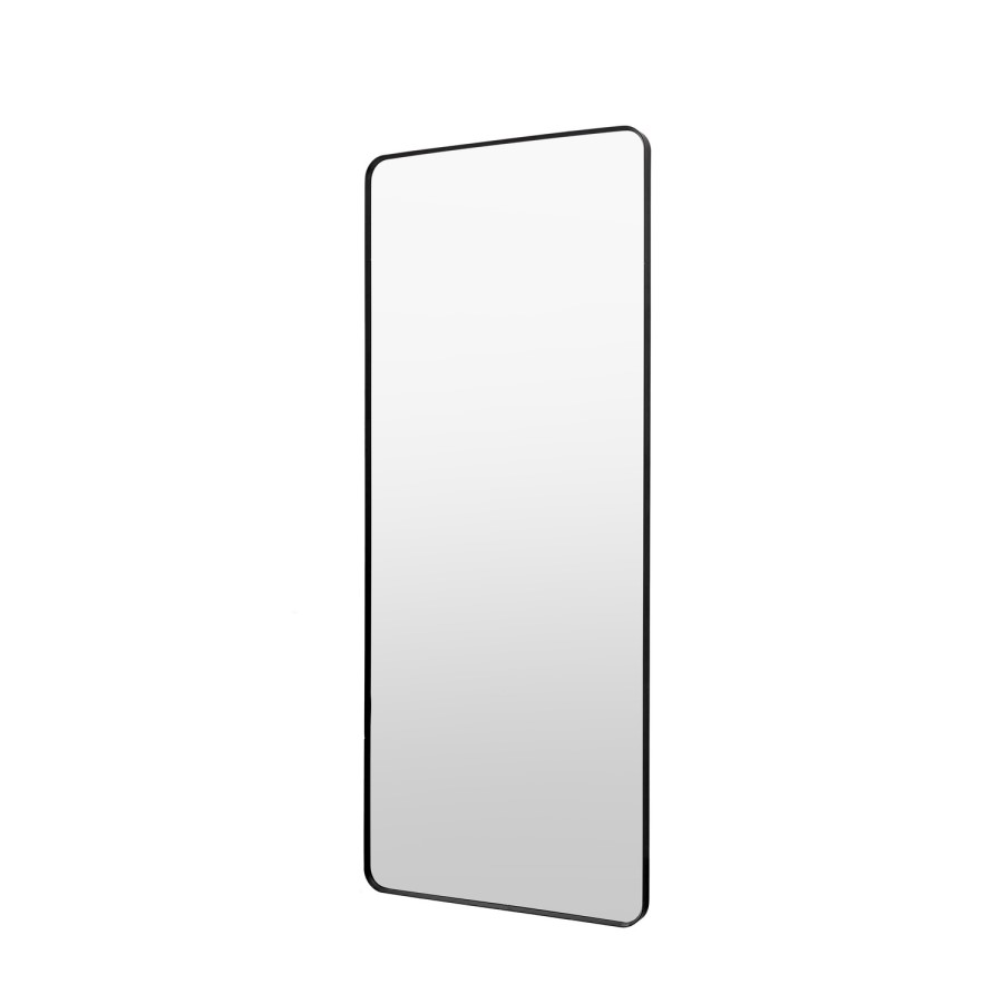 Black Metal Framed Leaner Mirror - Holworth - Caspian House