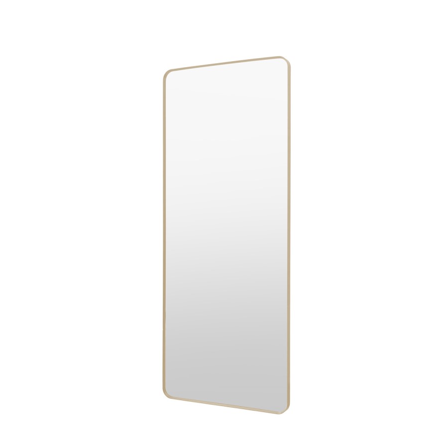 Gold Metal Framed Leaner Mirror - Holworth - Caspian House
