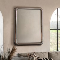Reflective Chrome Rectangle Mirror - Specchio - Caspian House Reflective Chrome Rectangle Mirror - Specchio - Caspian House