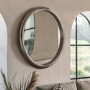 Reflective Chrome Round Mirror - Specchio - Caspian House