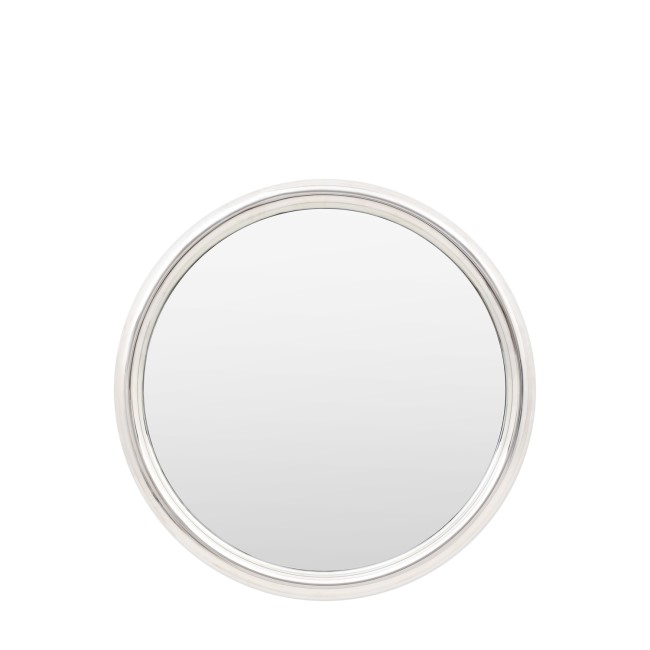 Reflective Chrome Round Mirror - Specchio - Caspian House