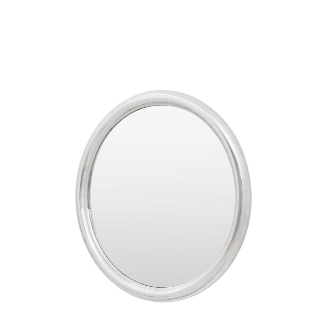 Reflective Chrome Round Mirror - Specchio - Caspian House