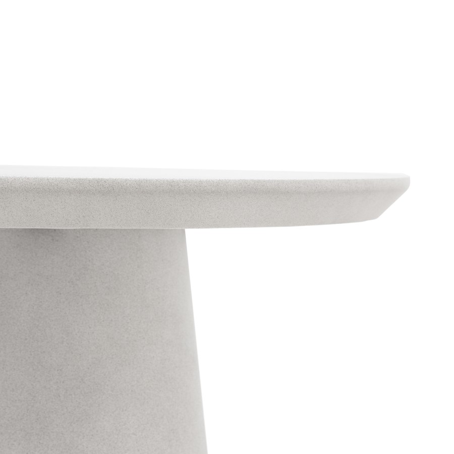 Stone Effect Oval Dining Table - Seats 6 - Pedra - Caspian House