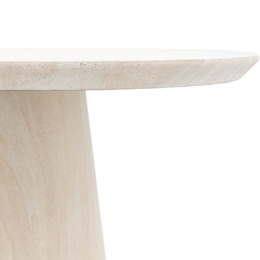 Travertine Oval Dining Table - Seats 6 - Pedra - Caspian House