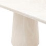 Travertine Oval Dining Table - Seats 6 - Pedra - Caspan House