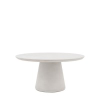 Stone Effect Round Dining Table - Seats 4 - Pedra - Caspian House 