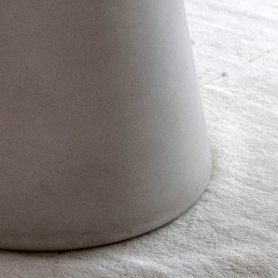 Stone Effect Round Dining Table - Seats 4 - Pedra - Caspian House