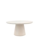 FOL106132 Travertine Round Dining Table - Seats 4 - Pedra - Caspian House