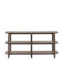 Low Smoked Oak Bookcase- Siya - Caspian House