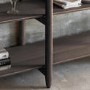 Low Smoked Oak Bookcase- Siya - Caspian House