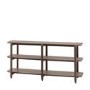 Low Smoked Oak Bookcase- Siya - Caspian House