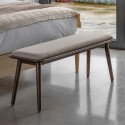 BUN/FOL106136/96174 Smoked Oak Bench - Siya -Caspian House