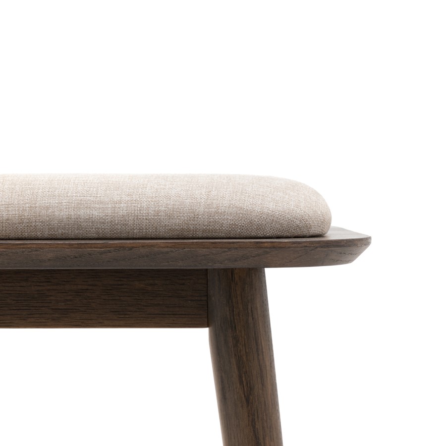 Smoked Oak Bench - Siya -Caspian House