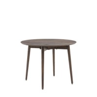 Smoked Oak Folding Dining Table - Siya- Caspian House