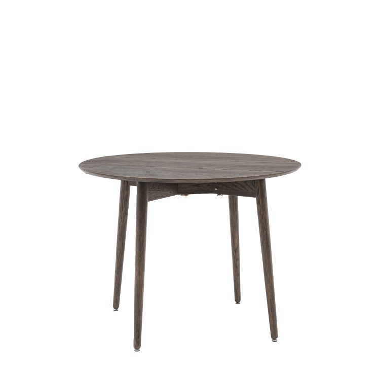 Smoked Oak Folding Dining Table - Siya- Caspian House