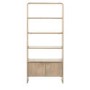 Mango Wood Bookcase with 2 Doors - Colonna - Caspian House