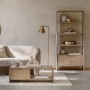 Mango Wood Bookcase with 2 Doors - Colonna - Caspian House