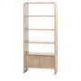 Mango Wood Bookcase with 2 Doors - Colonna - Caspian House