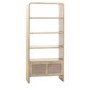 Mango Wood Bookcase with 2 Doors - Colonna - Caspian House