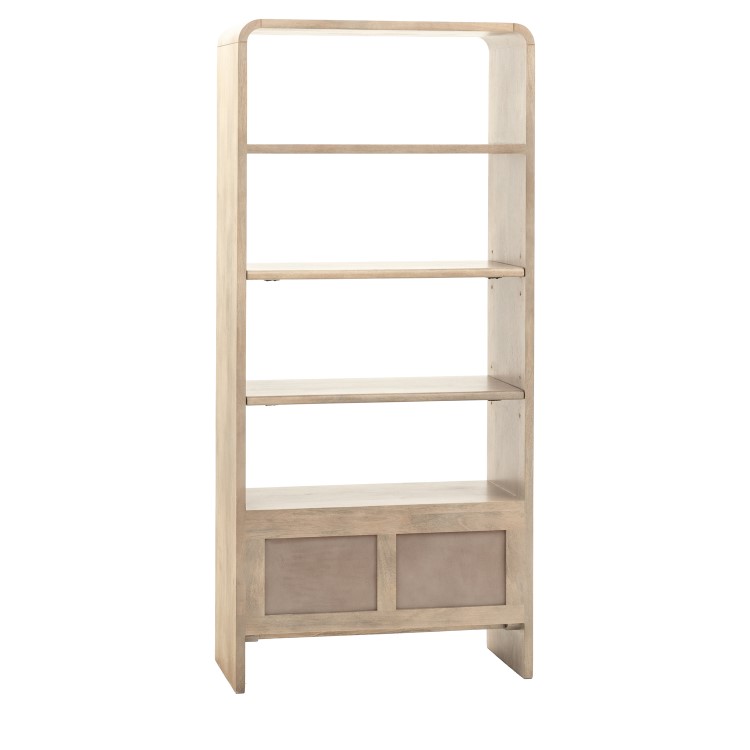 Mango Wood Bookcase with 2 Doors - Colonna - Caspian House