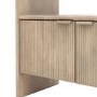 Mango Wood Bookcase with 2 Doors - Colonna - Caspian House