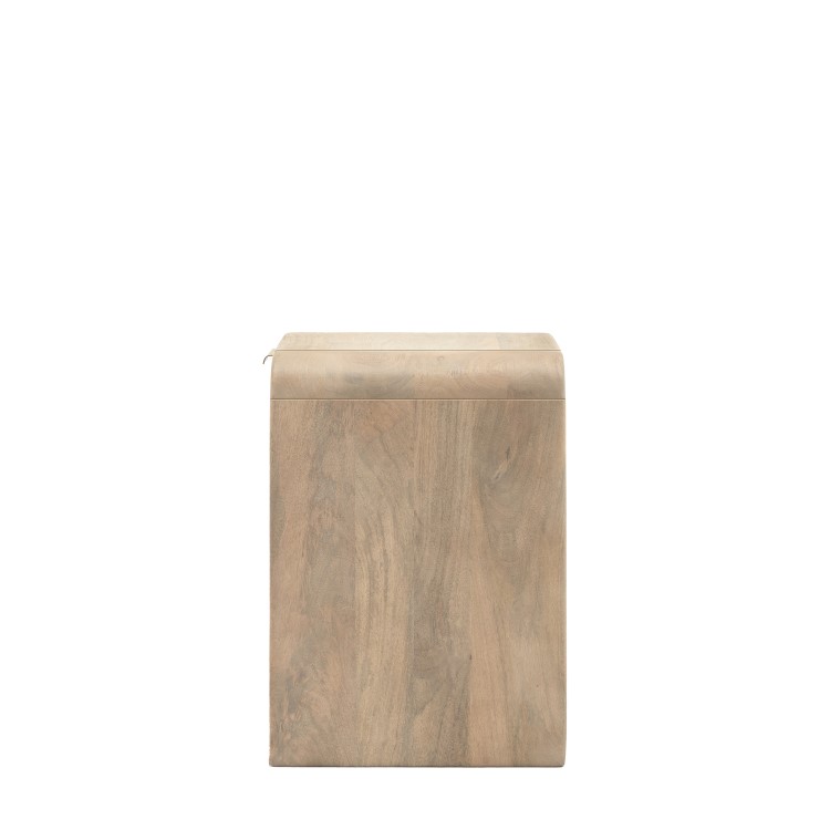 Mango Wood 1 Drawer Side Table - Colonna - Caspian House