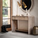 FOL106142 Mango Wood 2 Drawer Console Table - Colonna -  Caspian House