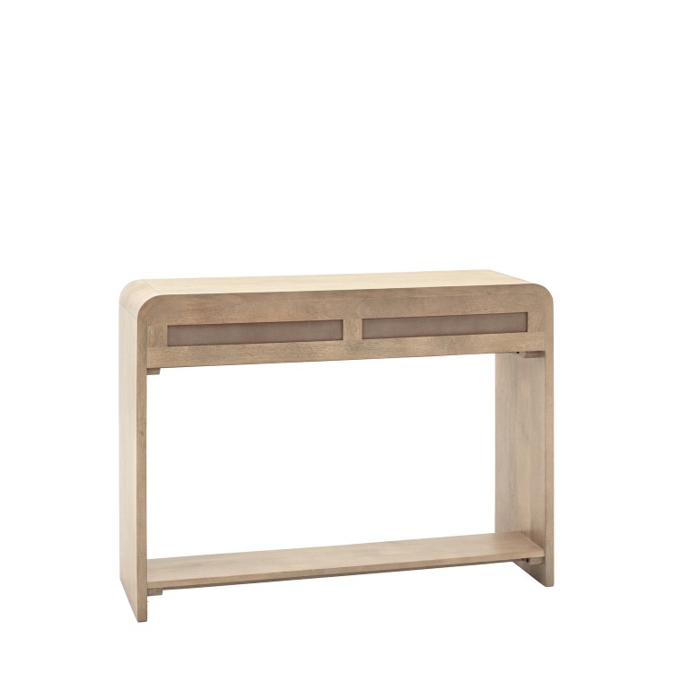 Mango Wood 2 Drawer Console Table - Colonna -  Caspian House