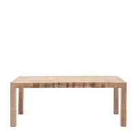 Natural Mango Wood Dining Table 200cm - Iowa - Caspian House Natural Mango Wood Dining Table 200cm - Iowa - Caspian House
