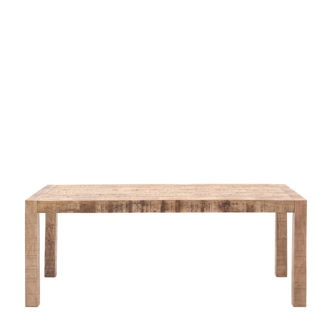 Natural Mango Wood Dining Table 200cm - Iowa - Caspian House