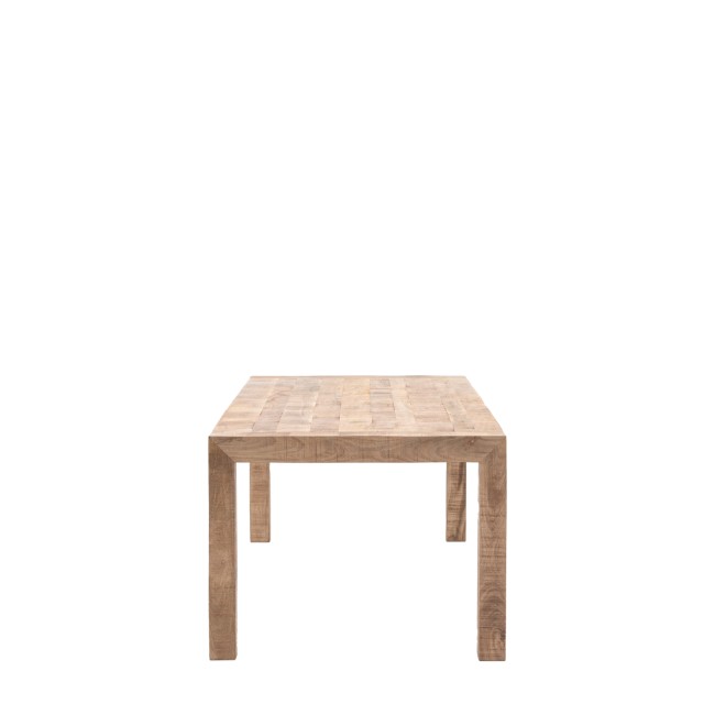 Natural Mango Wood Dining Table 200cm - Iowa - Caspian House